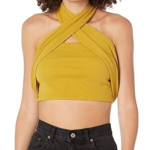 Mustard yellow women’s top.